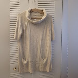 🐰EASTER SALE🐰 Chico's Cowl Neck Short Sleeve Sweater Size Large